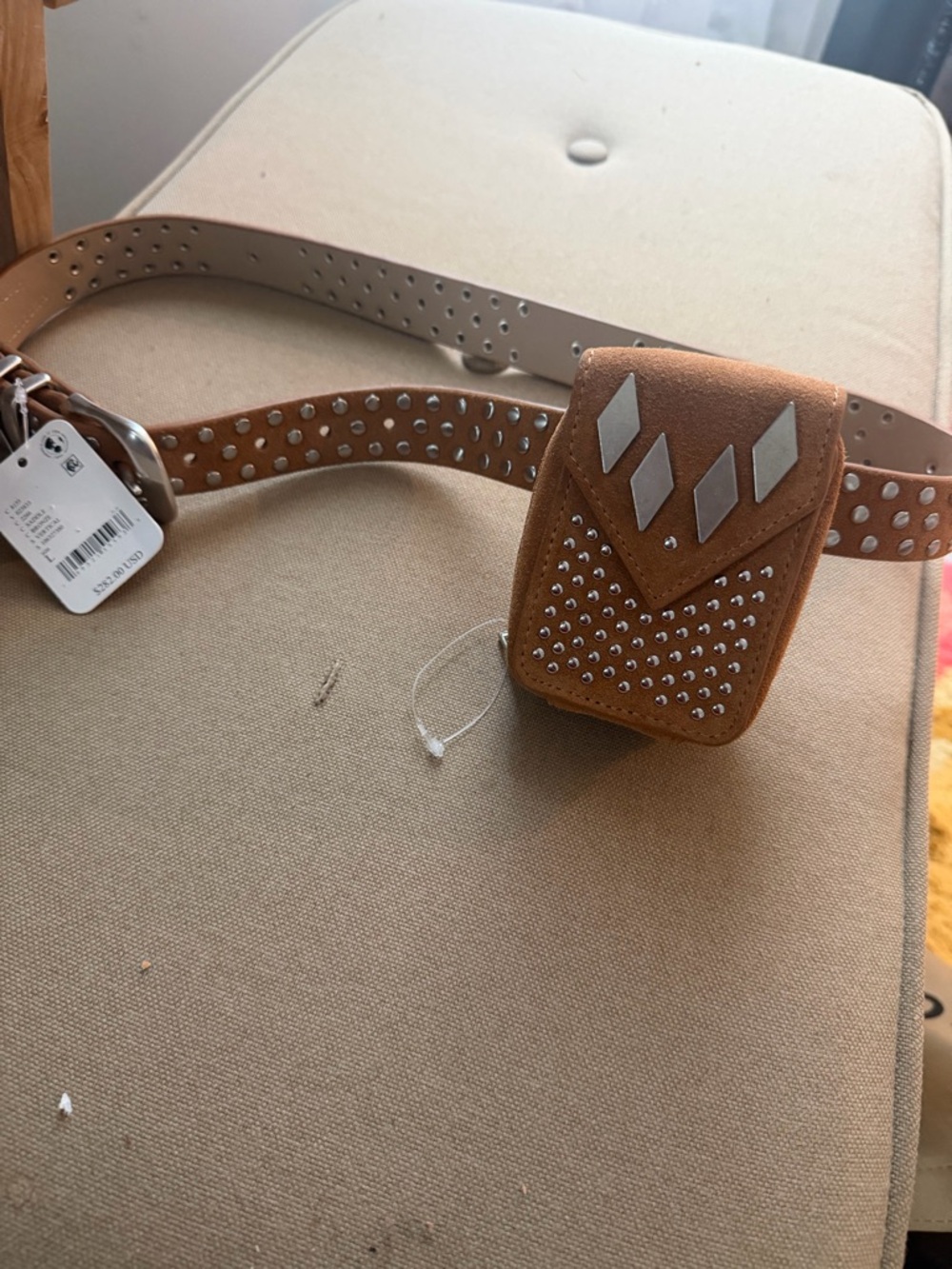 Free People Texas Rose Pocket Belt 🔥 By Understated Leather. Size L - Picture 5 of 5